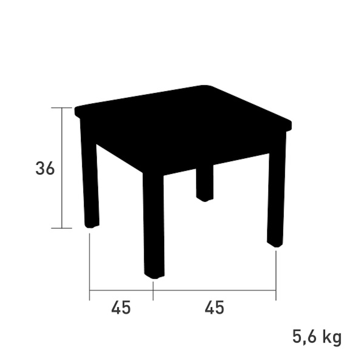 Table basse IBIZA Vlaemynck teck naturel