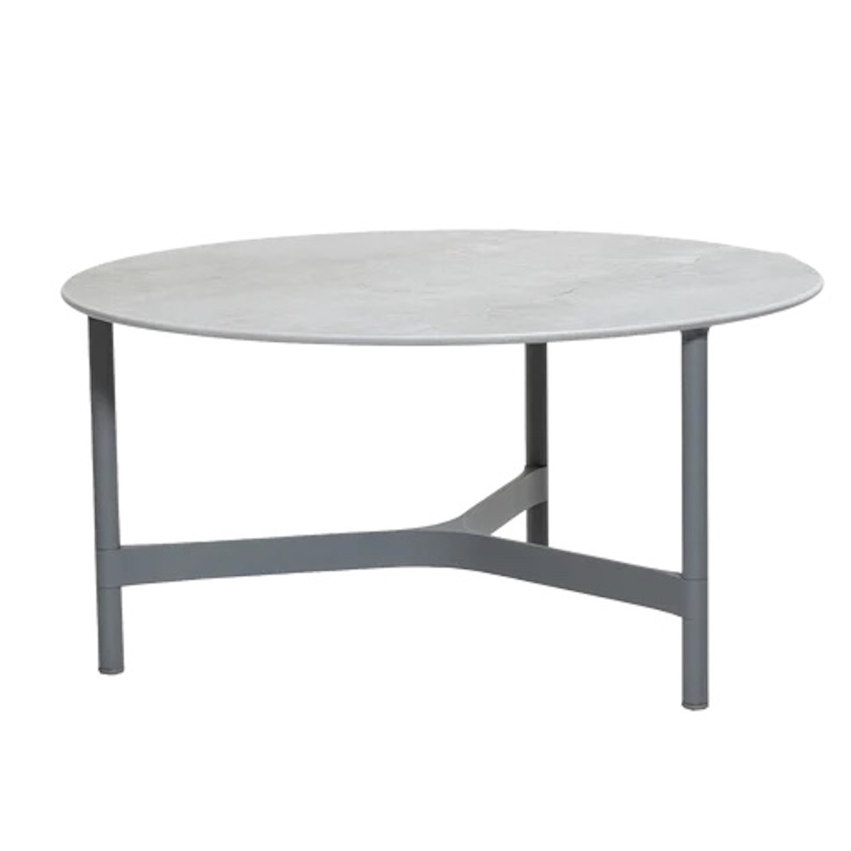 Table basse large 90cm TWIST Cane-line gris