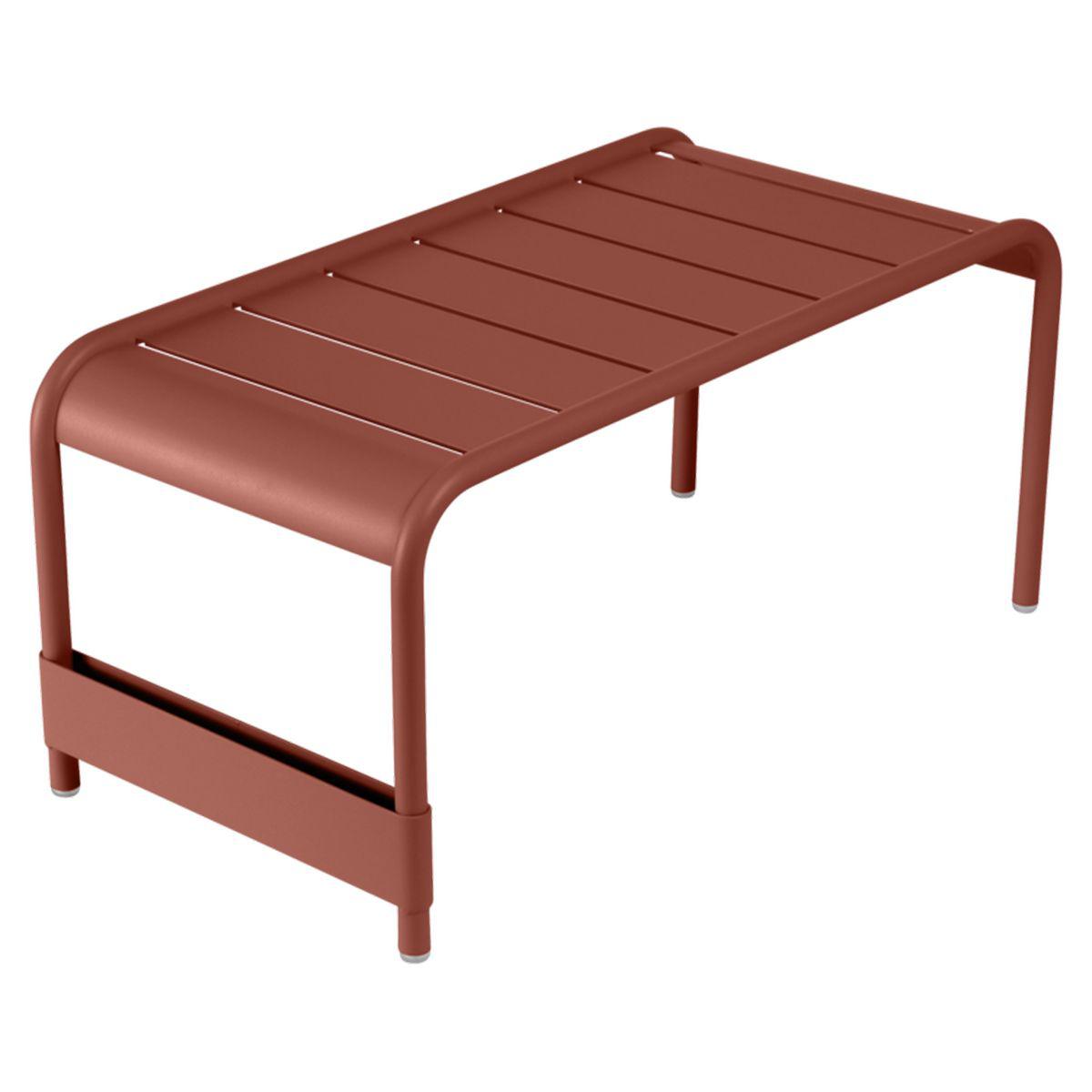 Table basse large LUXEMBOURG  Fermob rouge ocre