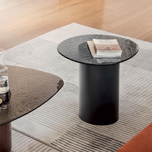Table basse MUSHROOM Calligaris smoke-verre ricotto bronze