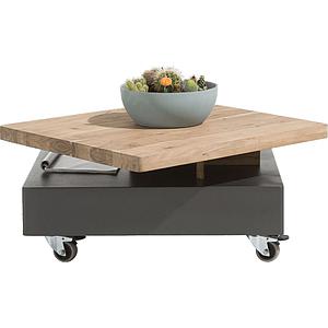 Table basse QUEBEC Henders & Hazel 80x70cm plateau pivotante