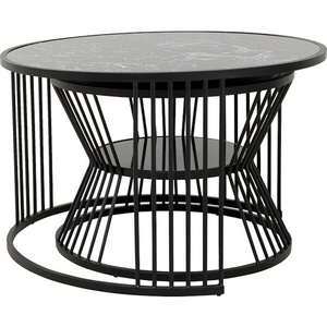 Table basse ROMA Kare Design noir (2set)