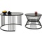 Table basse ROMA Kare Design noir (2set)