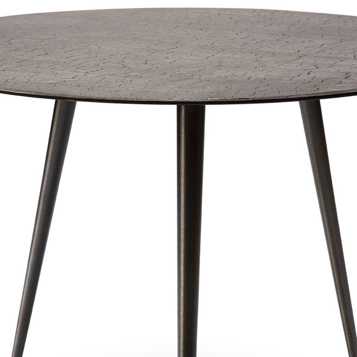 Table basse ronde 50cm LUNA Ethnicraft lava taupe Abitare Living