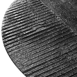 Table basse ronde 65cm LUNA Ethnicraft lava linear black