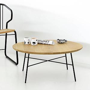 Table basse ronde 80cm DISC Ethnicraft chêne