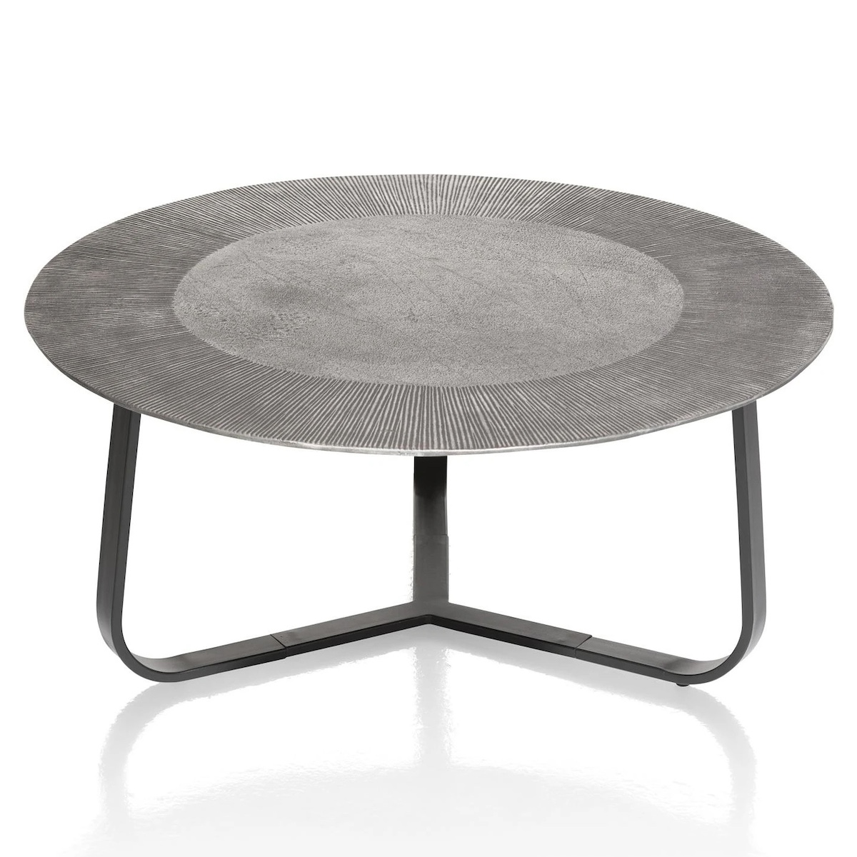 Table basse ronde 80cm FALUN Xooon Noir