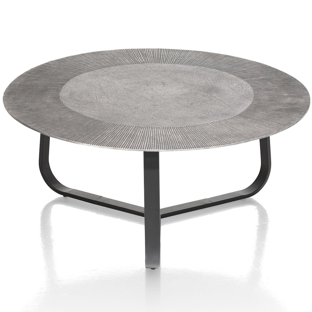 Table basse ronde 80cm FALUN Xooon Noir