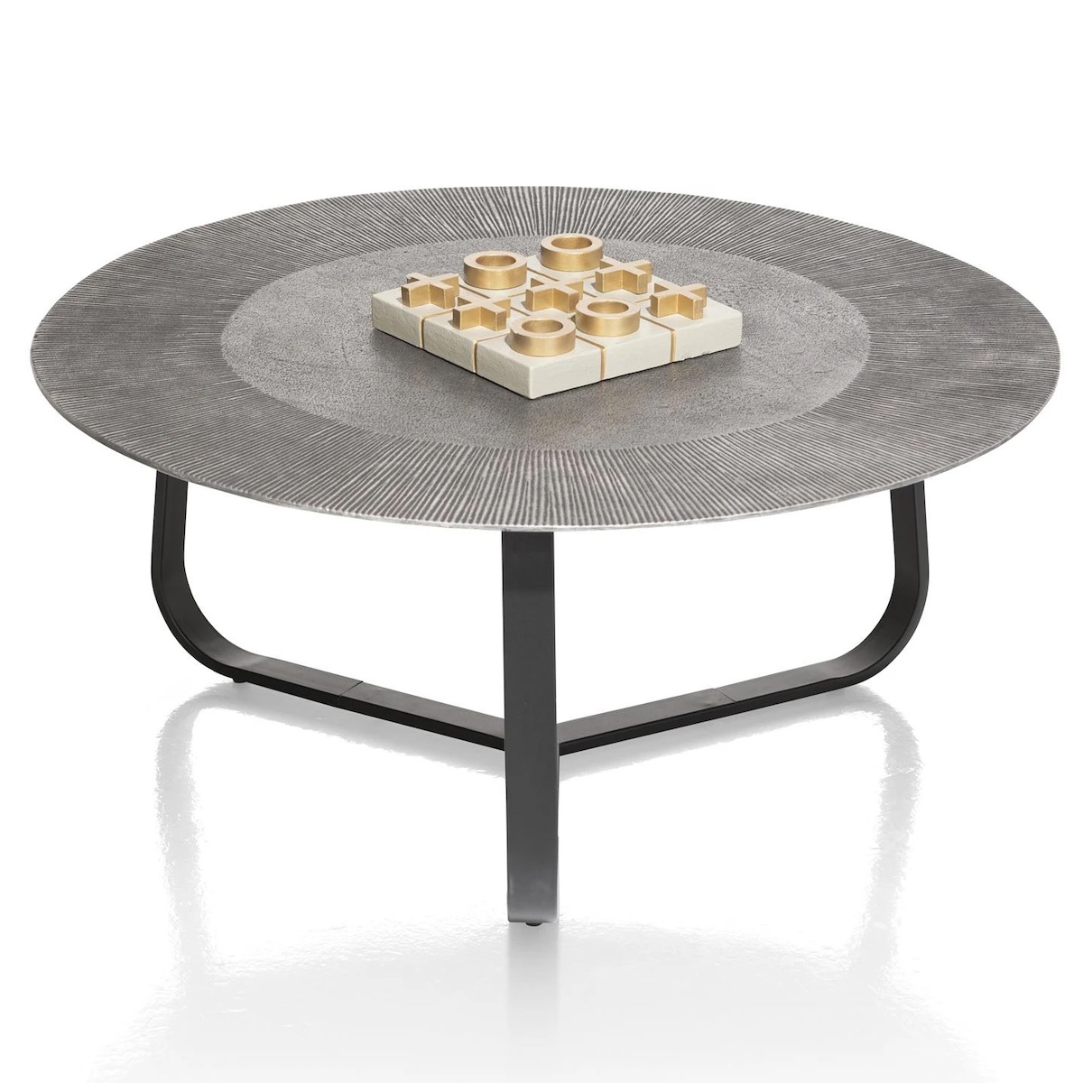 Table basse ronde 80cm FALUN Xooon Noir