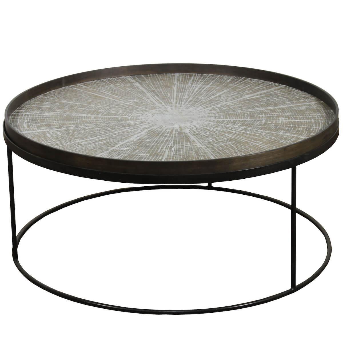 Table basse ronde 93cm TRAY XL Ethnicraft Abitare Living