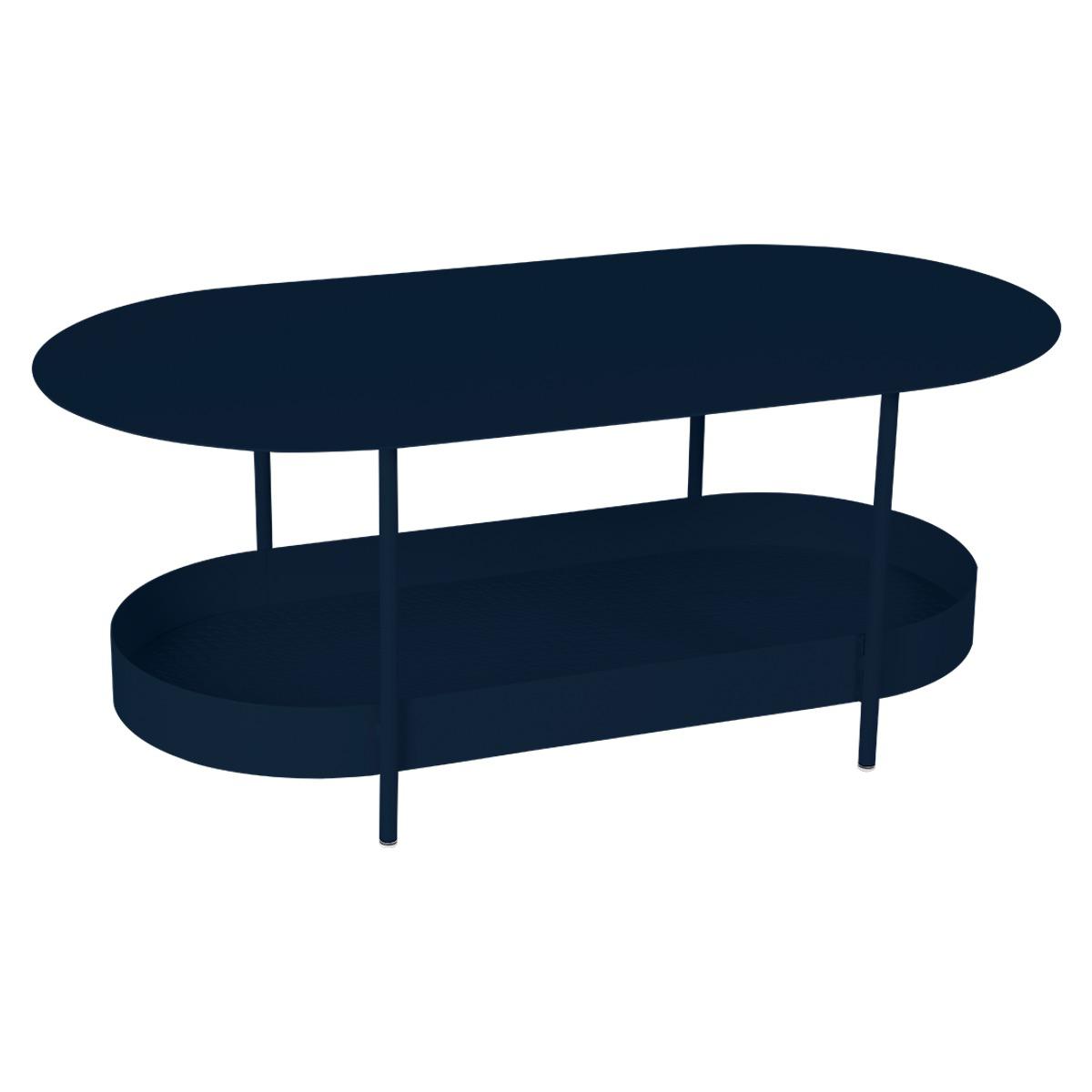 Table basse SALSA Fermob bleu abysse
