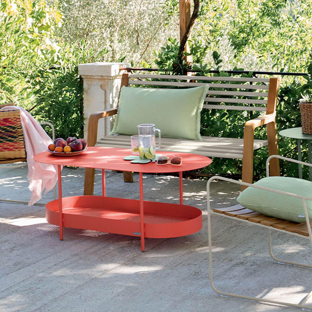 Table basse SALSA Fermob bleu acapulco