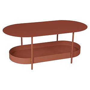 Table basse SALSA Fermob ocre rouge