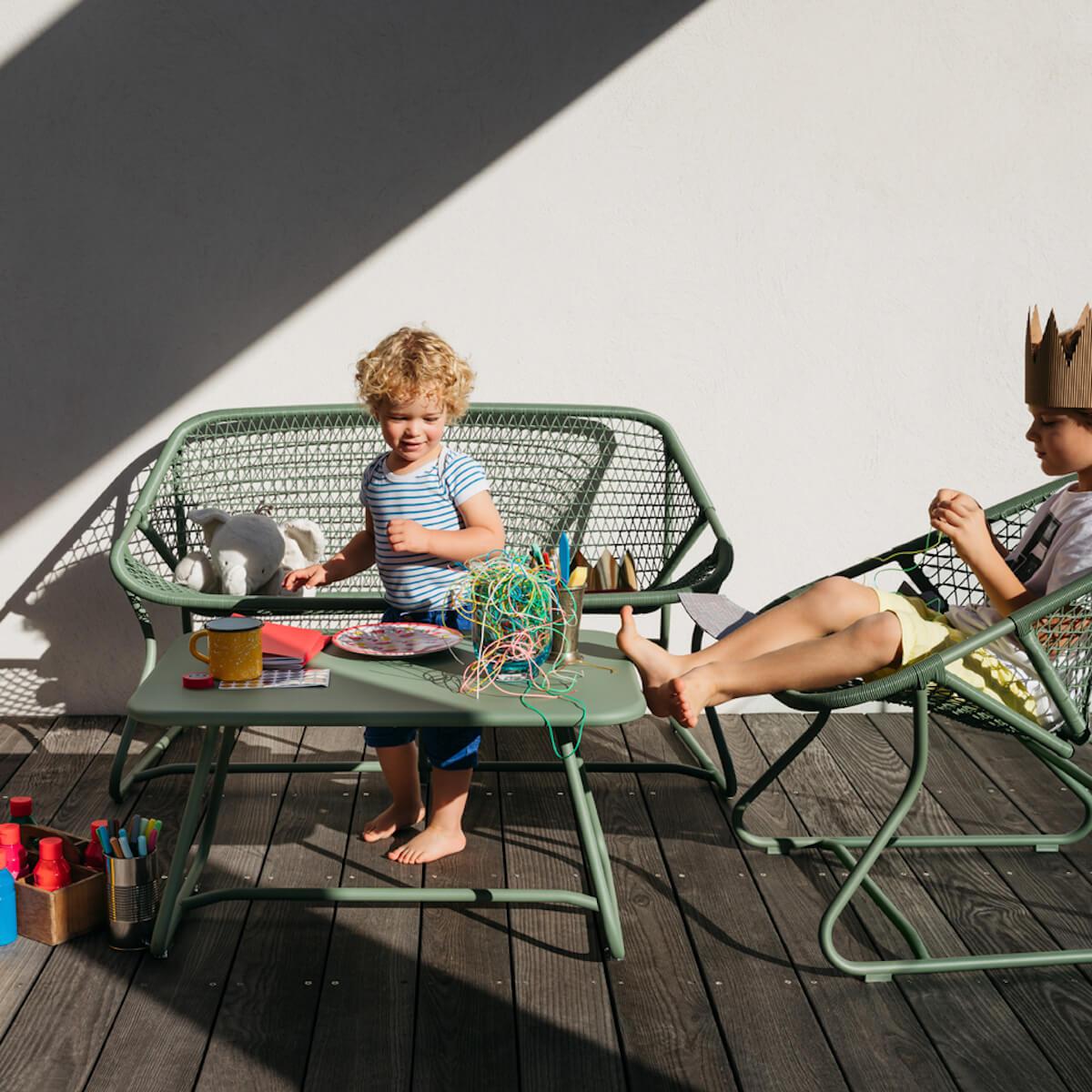 Table basse SIXTIES Fermob Gris orage