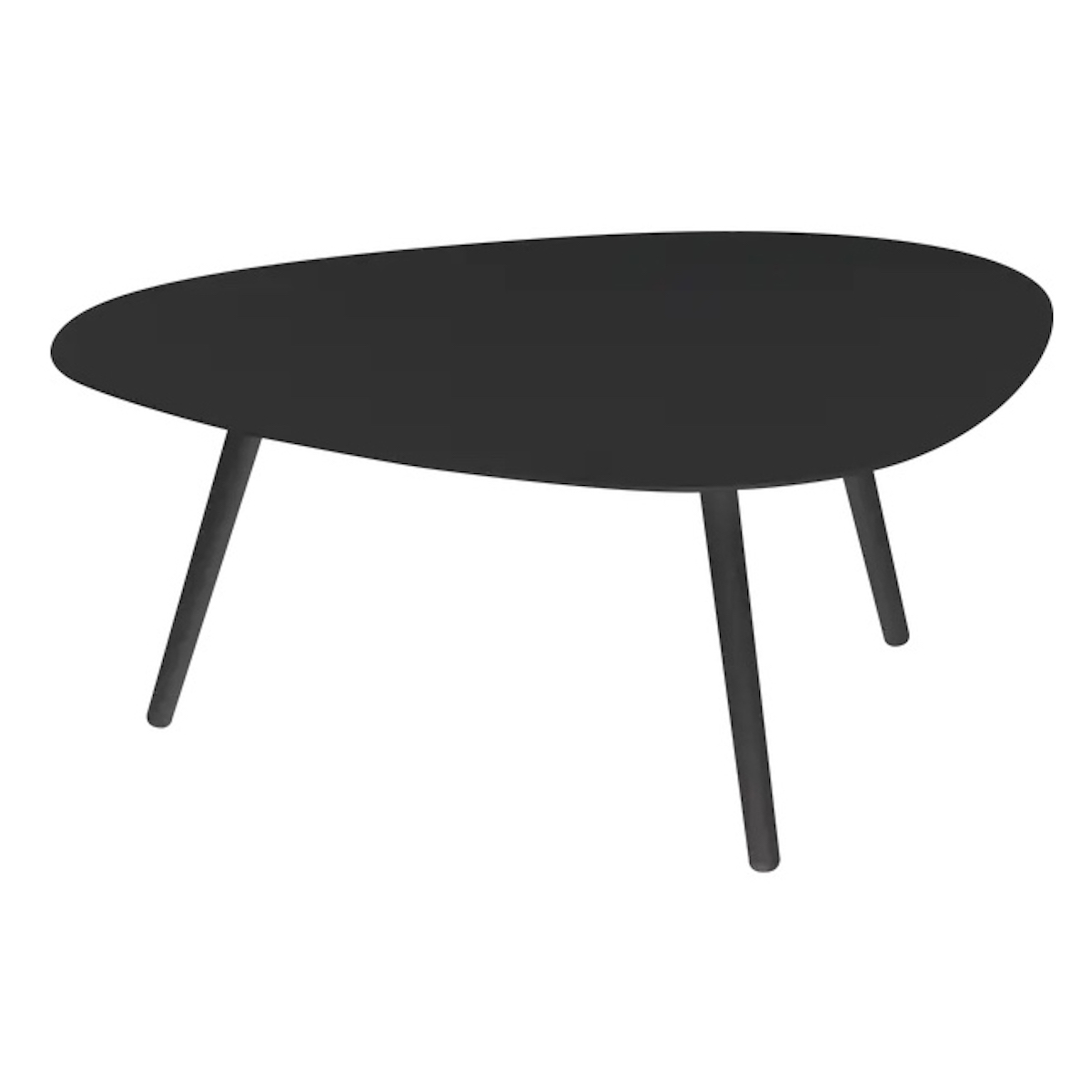Table basse VANITY Vlaemynck anthracite 86x71cm