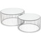 Table basse Wire argenté Set de 2 Kare Design