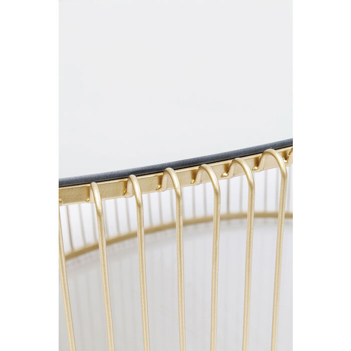 Table basse Wire Uno laiton 60x90cm Kare Design