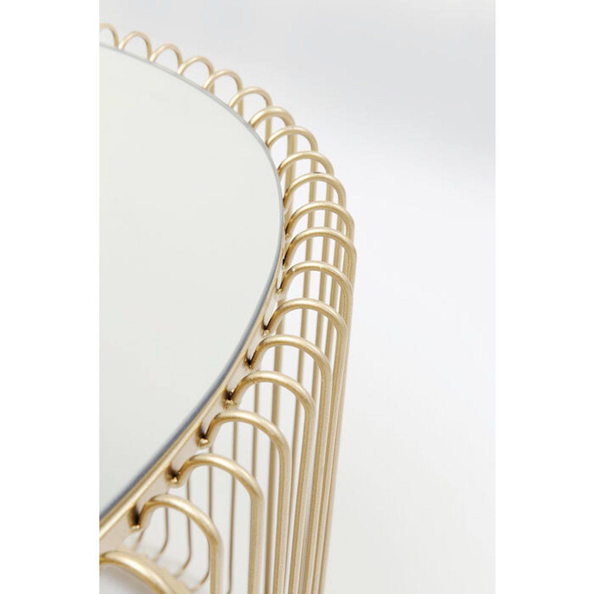 Table basse Wire Uno laiton 60x90cm Kare Design