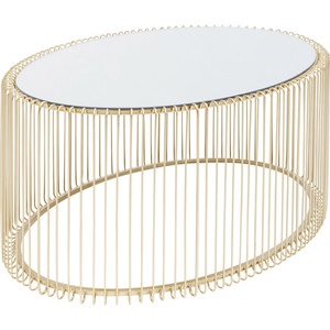 Table basse Wire Uno laiton 60x90cm Kare Design