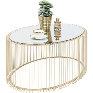 Table basse Wire Uno laiton 60x90cm Kare Design