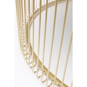 Table basse Wire Uno laiton Ø80cm Kare Design