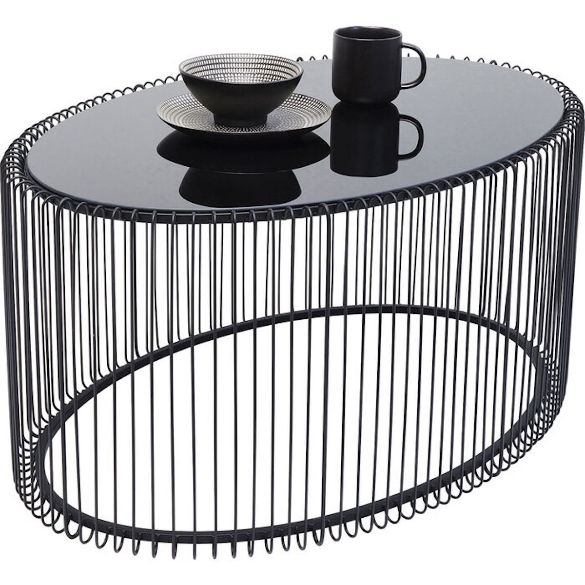 Table basse Wire Uno noir 60x90cm Kare Design