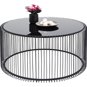 Table basse Wire Uno noir Ø80cm Kare Design