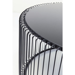 Table basse Wire Uno noir Ø80cm Kare Design