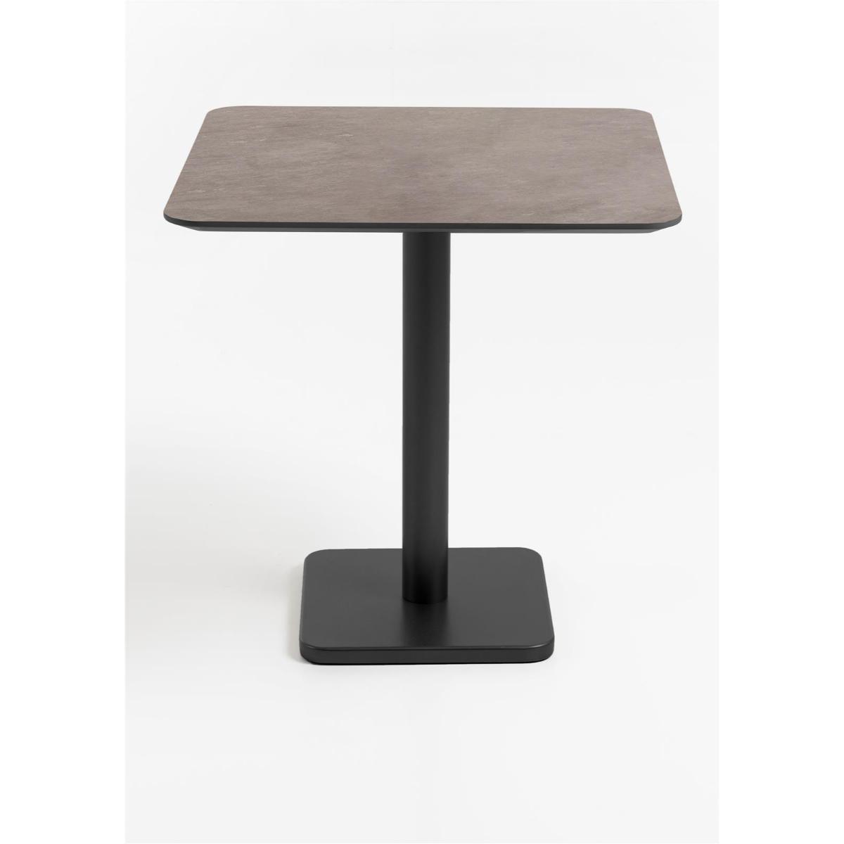 Table bistro carré 75x75 cm BREST Coco Maison noir/rouille