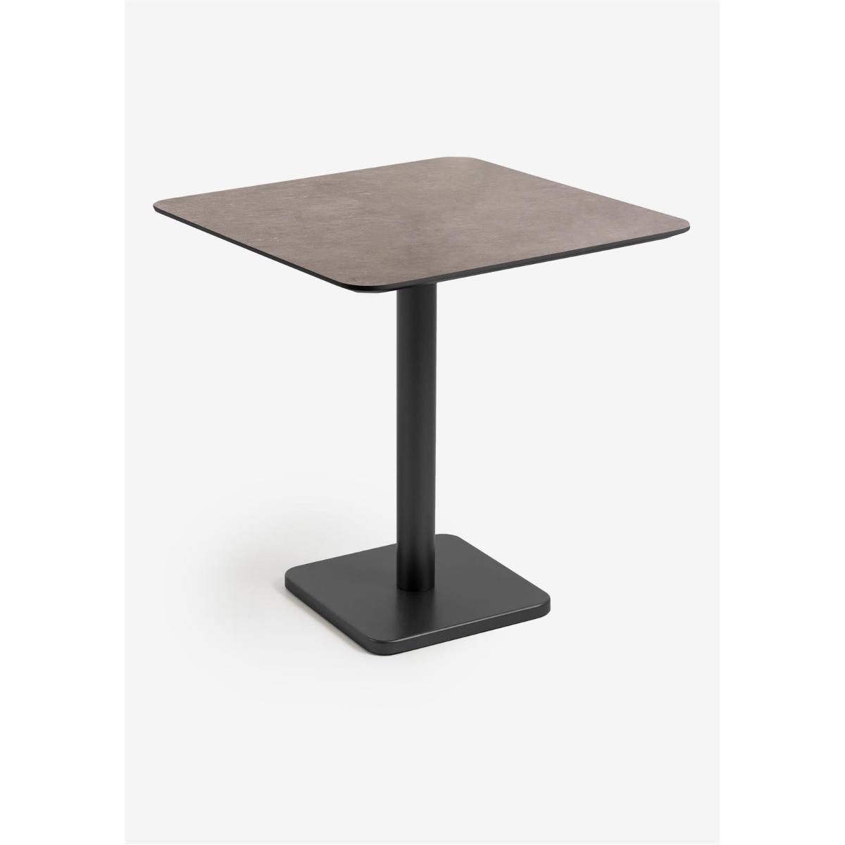 Table bistro carré 75x75 cm BREST Coco Maison noir/rouille