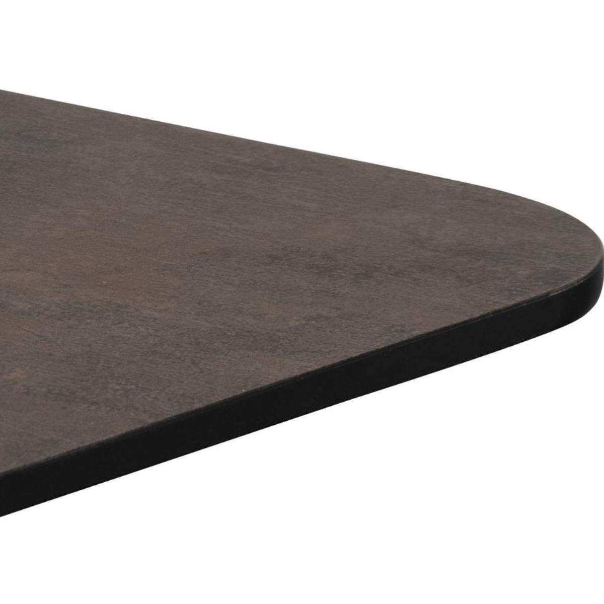 Table bistro carré 75x75 cm BREST Coco Maison noir/rouille