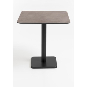 Table bistro carré 75x75 cm BREST Coco Maison noir/rouille