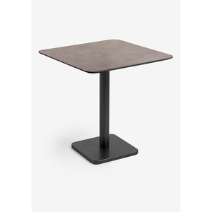 Table bistro carré 75x75 cm BREST Coco Maison noir/rouille