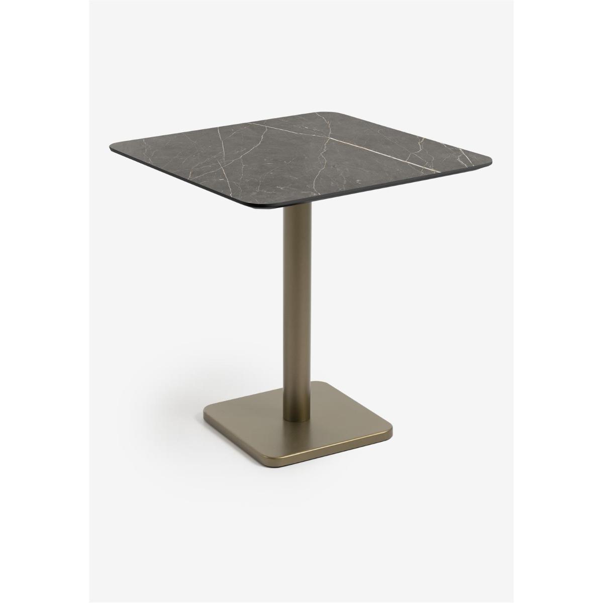 Table bistro carré 75x75 cm BREST Coco Maison or/onyx
