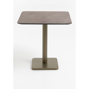 Table bistro carré 75x75 cm BREST Coco Maison or/rouille