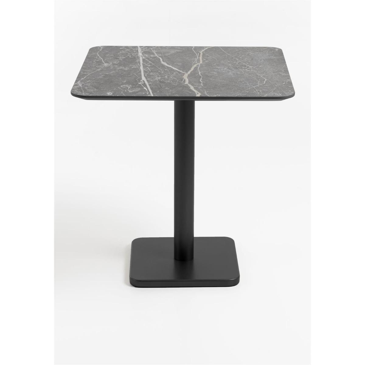 Table bistro carré 75x75cm BREST Coco Maison noir/gris clair