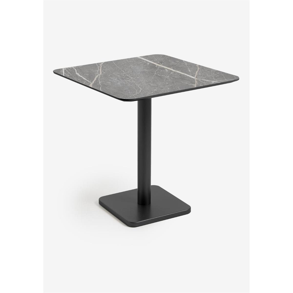 Table bistro carré 75x75cm BREST Coco Maison noir/gris clair