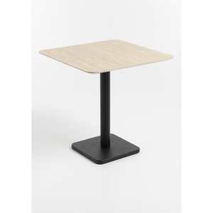 Table bistro carré 75x75cm BREST Coco Maison noir/travertin