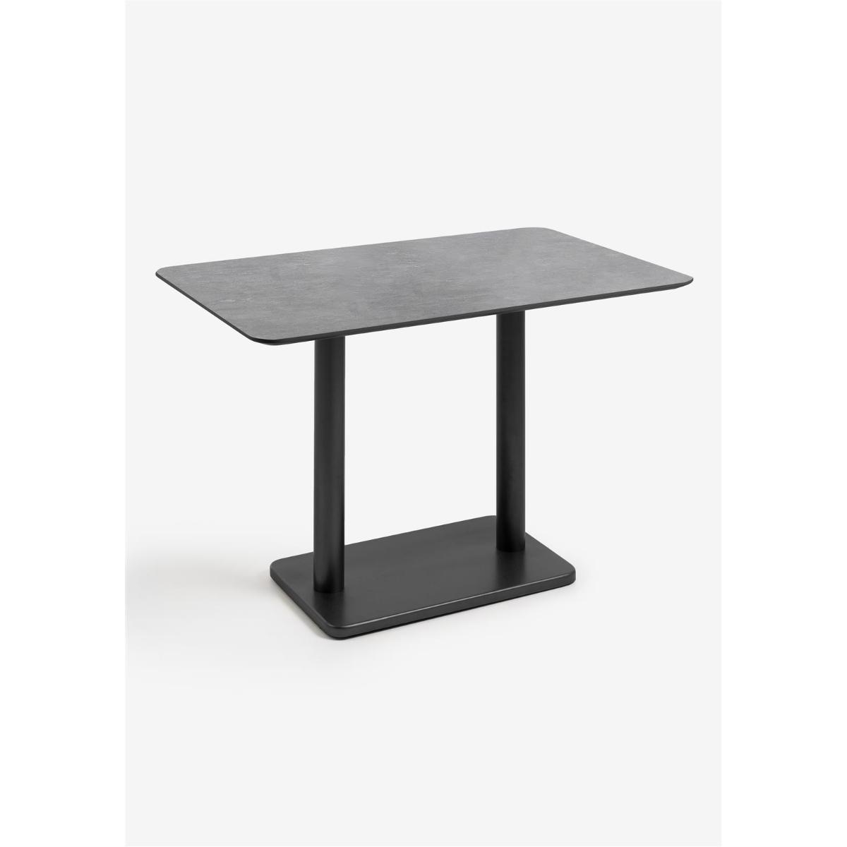 Table bistro rectangle  75x120 cm BREST Coco Maison noir/anthracite