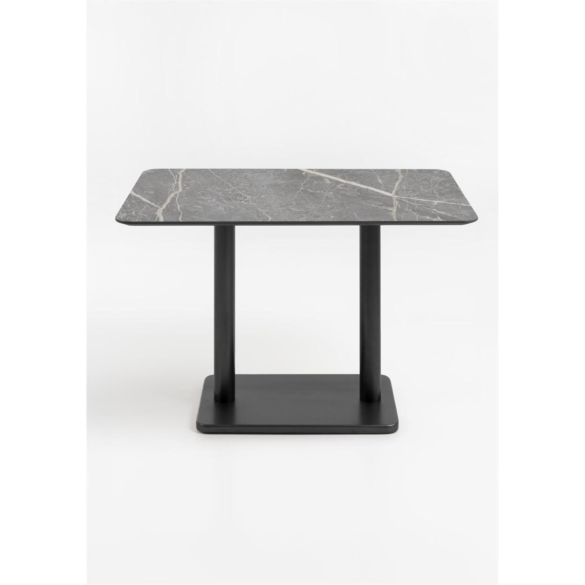 Table bistro rectangle  75x120 cm BREST Coco Maison noir/gris clair