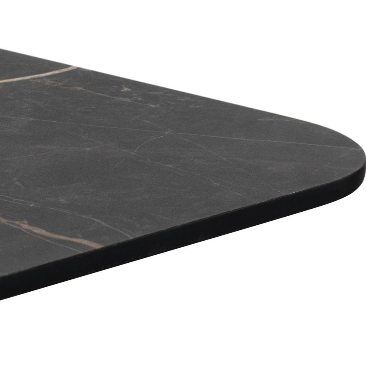 Table bistro rectangle  75x120 cm BREST Coco Maison or/onyx