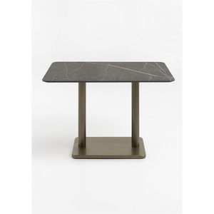 Table bistro rectangle  75x120 cm BREST Coco Maison or/onyx