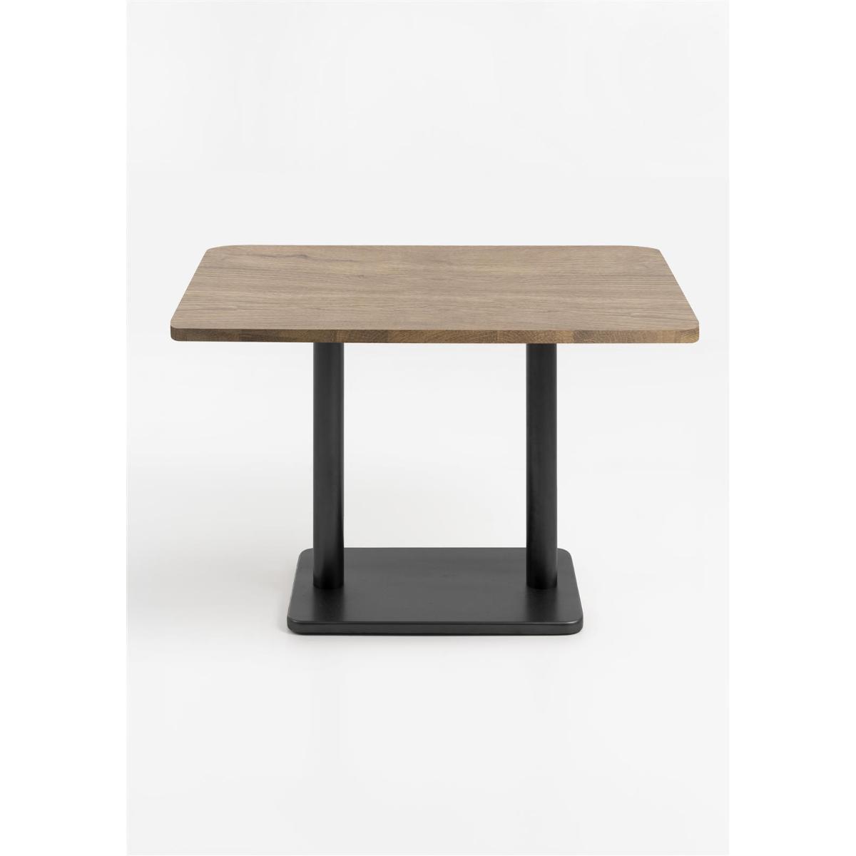 Table bistro rectangle 75x120cm BREST Coco Maison noir/chêne foncé