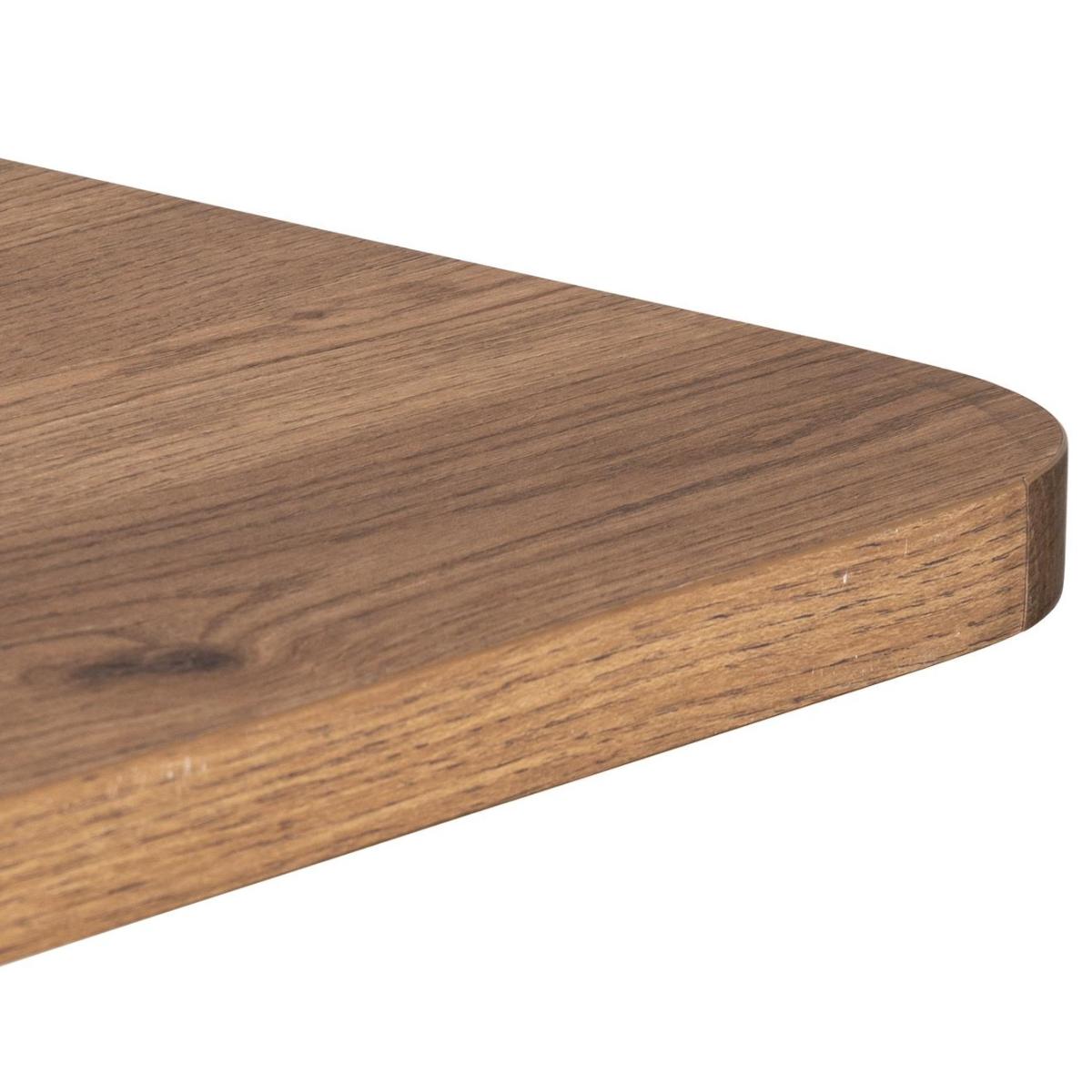 Table bistro rectangle 75x120cm BREST Coco Maison noir/chêne foncé