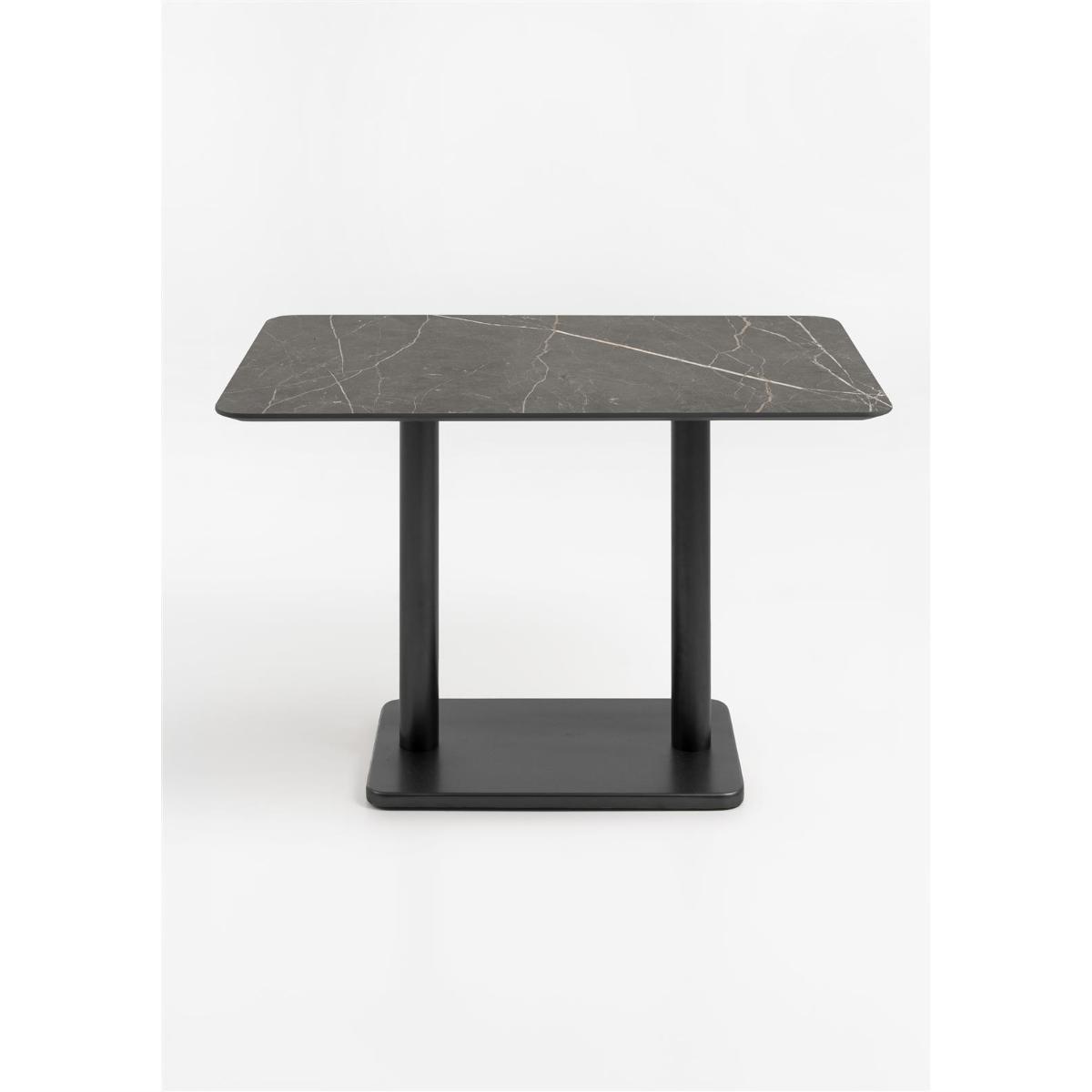 Table bistro rectangle 75x120cm BREST Coco Maison noir/onyx