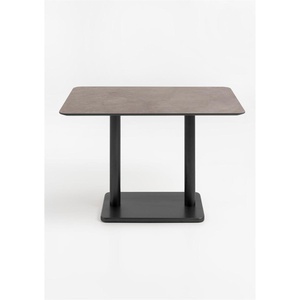 Table bistro rectangle 75x120cm BREST Coco Maison noir/rouille