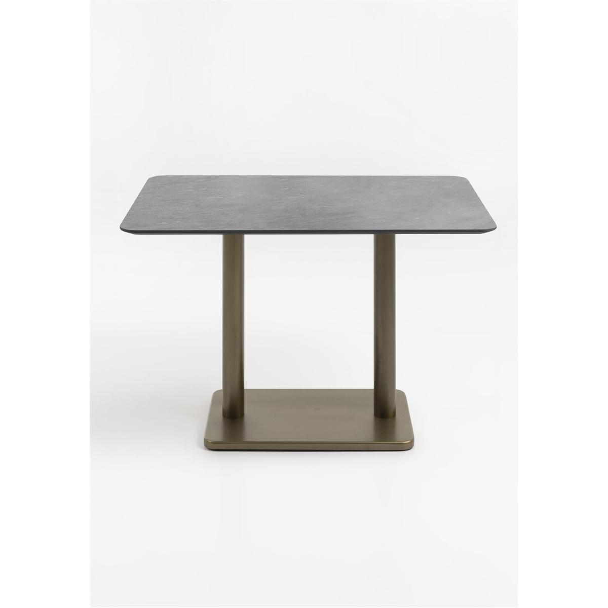Table bistro rectangle 75x120cm BREST Coco Maison or/anthracite