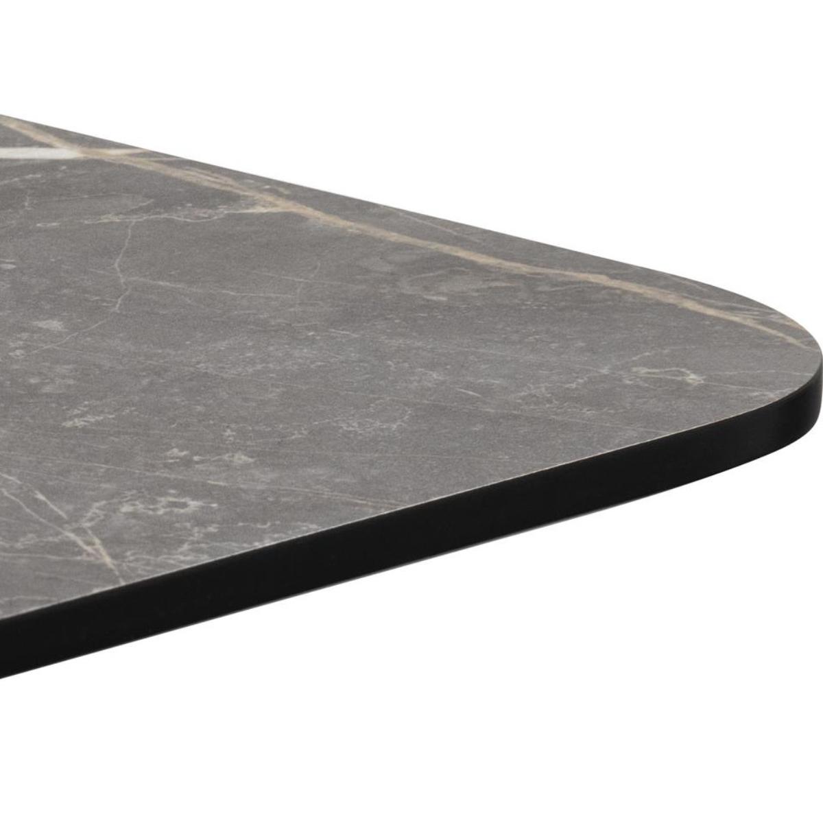 Table bistro rectangle 75x120cm BREST Coco Maison or/gris clair
