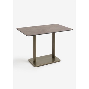 Table bistro rectangle  75x120cm BREST Coco Maison or/rouille