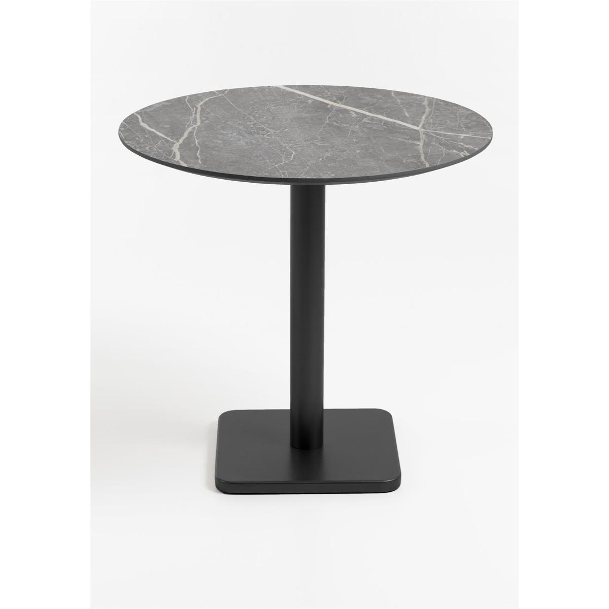 Table bistro ronde 80cm BREST Coco Maison noir/gris clair